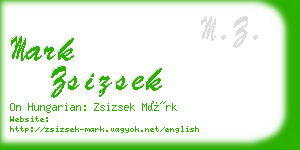 mark zsizsek business card